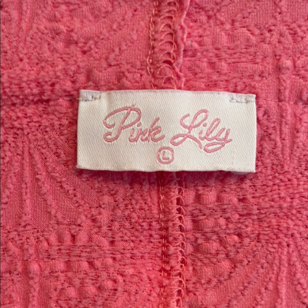 Pink Lily Cozy Knit V-Neck Sweater in Pink - Picture 2 of 5